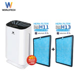 Worldtech เครื่องฟอกอากาศ Air Purifier รุ่น WT-P50  + ไส้กรอง HEPA 13 มอก.รับรอง พื้นที่ 40-50 ตรม.