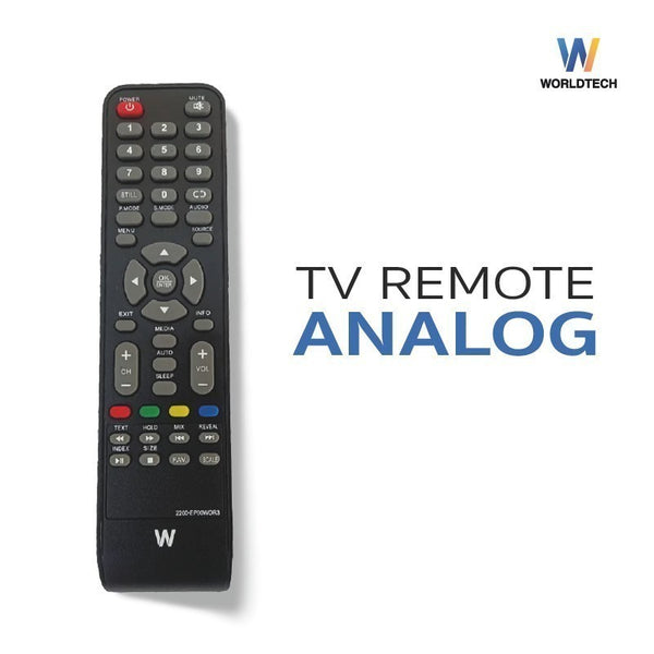 Worldtech รีโมท Remote สำหรับอนาลอคทีวี ใช้ได้กับทีวีทุกขนาด ...