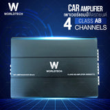 Worldtech รุ่น WT-AMP4442HIGH เพาเวอร์แอมป์,แอมป์ขยายเสียง (Car Amplifier) Class AB คลาส เอบี 4 CH