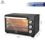 Worldtech เตาอบไฟฟ้า Oven 30L รุ่น WT-OV30L_BLK ขนาด 30 ลิตร  รับประกัน 1 ปี