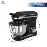 Worldtech เครื่องผสมอาหาร ความจุ 5 ลิตร ผสมแป้ง ตีแป้ง Stand Mixer 1000 วัตต์ รุ่น WT-SM50 รับประกัน 1 ปี